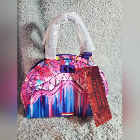 Sprayground Floral Botanica Shark Handbag - Picture 7 of 15